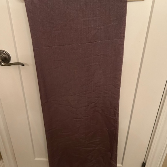 Purple Pashmina Scarf with Fringe - Picture 3 of 5